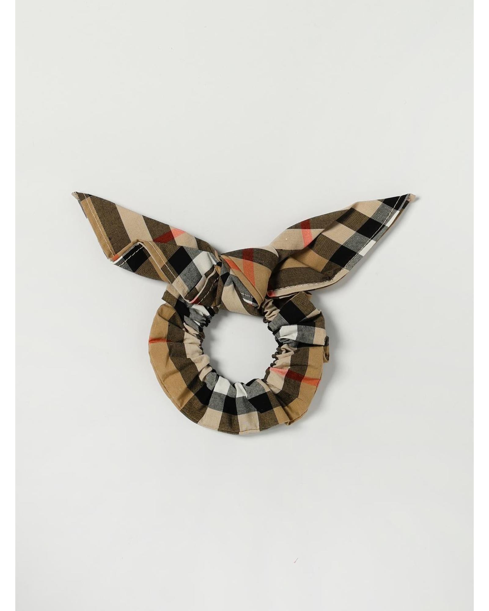 Burberry Plaid Hair Tie Kids Beige Hair Clips