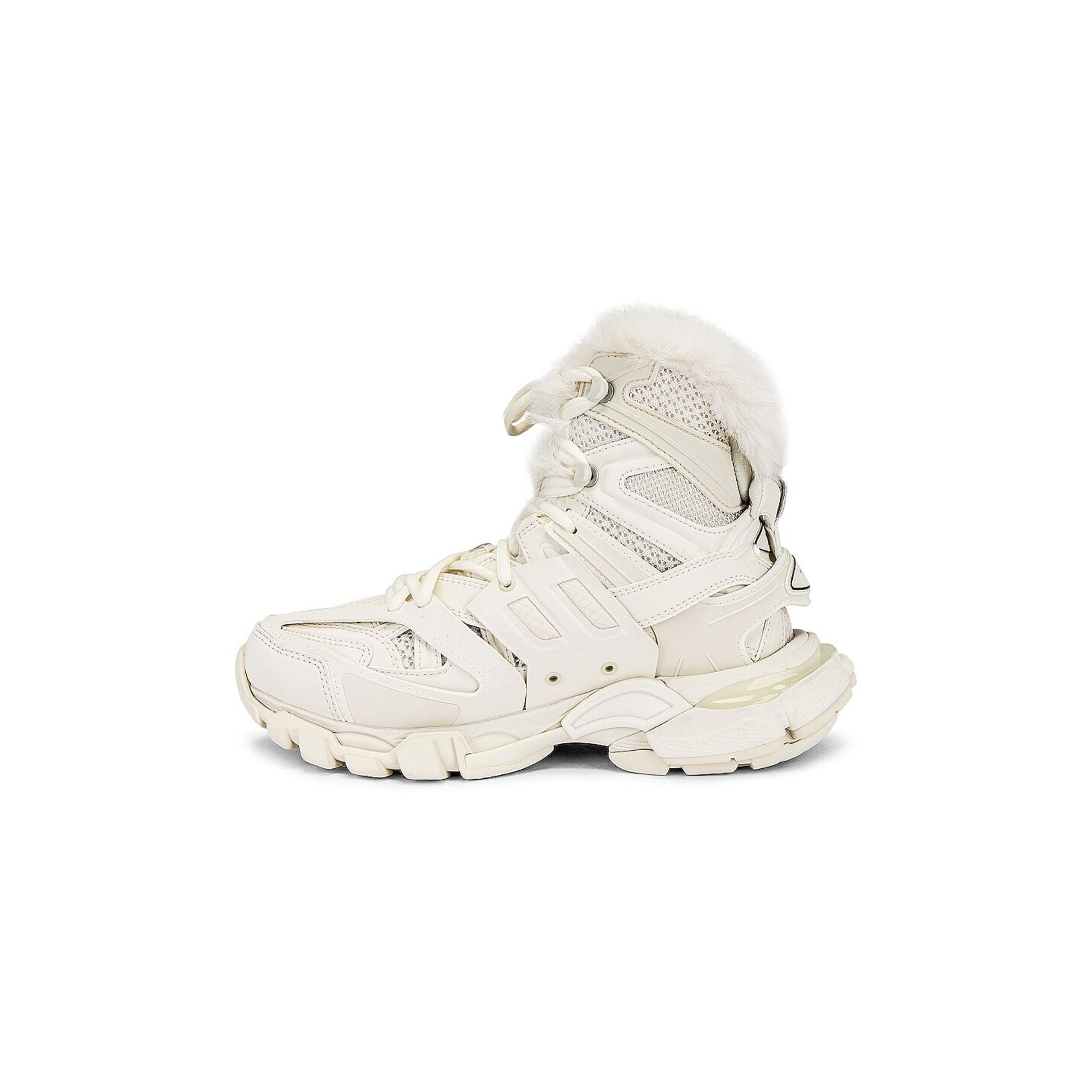 Balenciaga Track Hike Fur-Fur Sneaker Boots