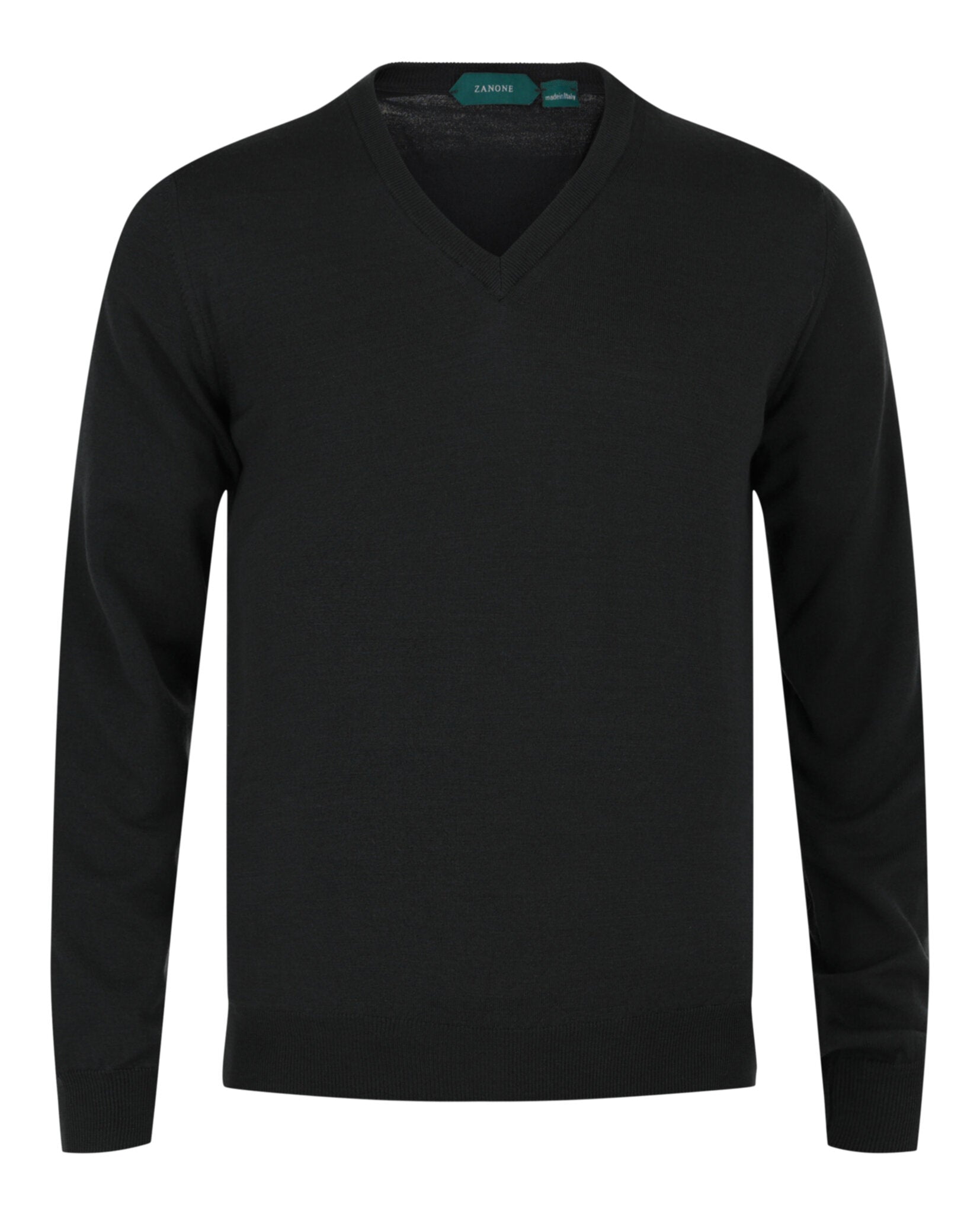Slowear Mens Zanone V-Neck Wool Blend Sweater