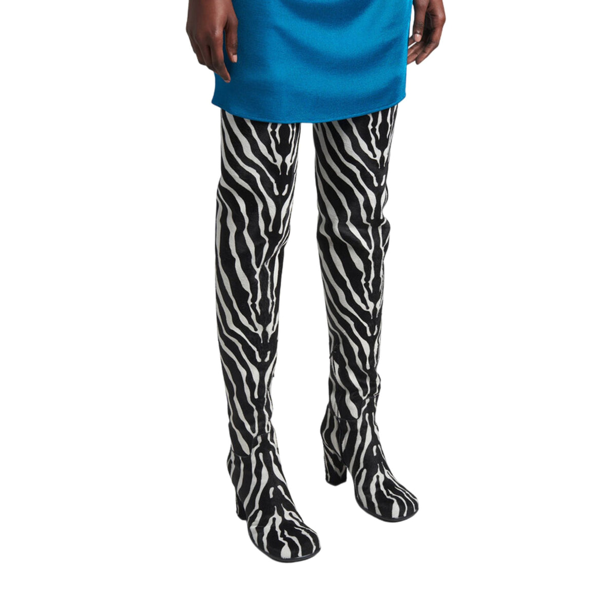 Bottega Veneta Storm Zebra Print Boots