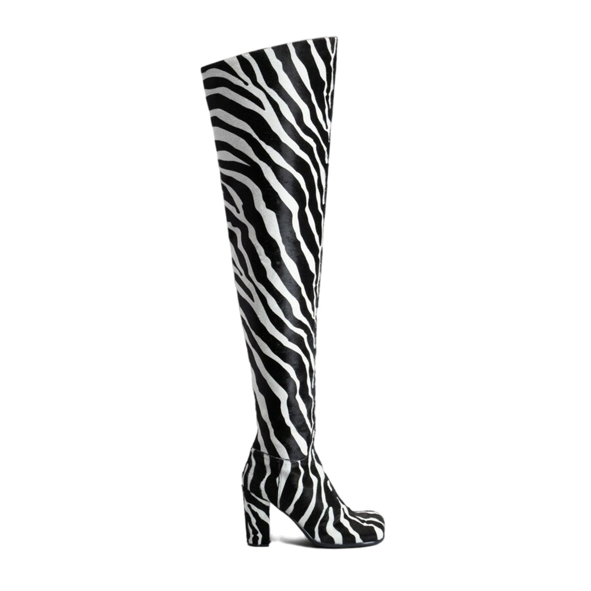 Bottega Veneta Storm Zebra Print Boots