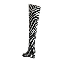 Bottega Veneta Storm Zebra Print Boots