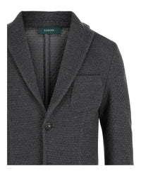 Slowear Mens Zanone Single-Breasted Slim Fit Wool Blazer