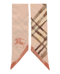 Burberry Womens Watercolor Check Silk Scarf