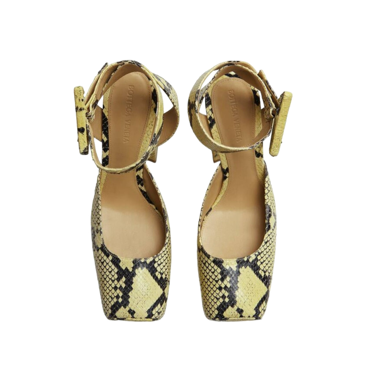 Bottega Veneta Tower Snakeskin-Print Pumps