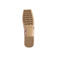 Bottega Veneta Tower Python-Print Ballerina Shoes