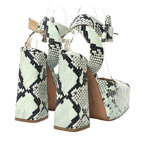 Bottega Veneta 140Mm Snake-Print Pumps