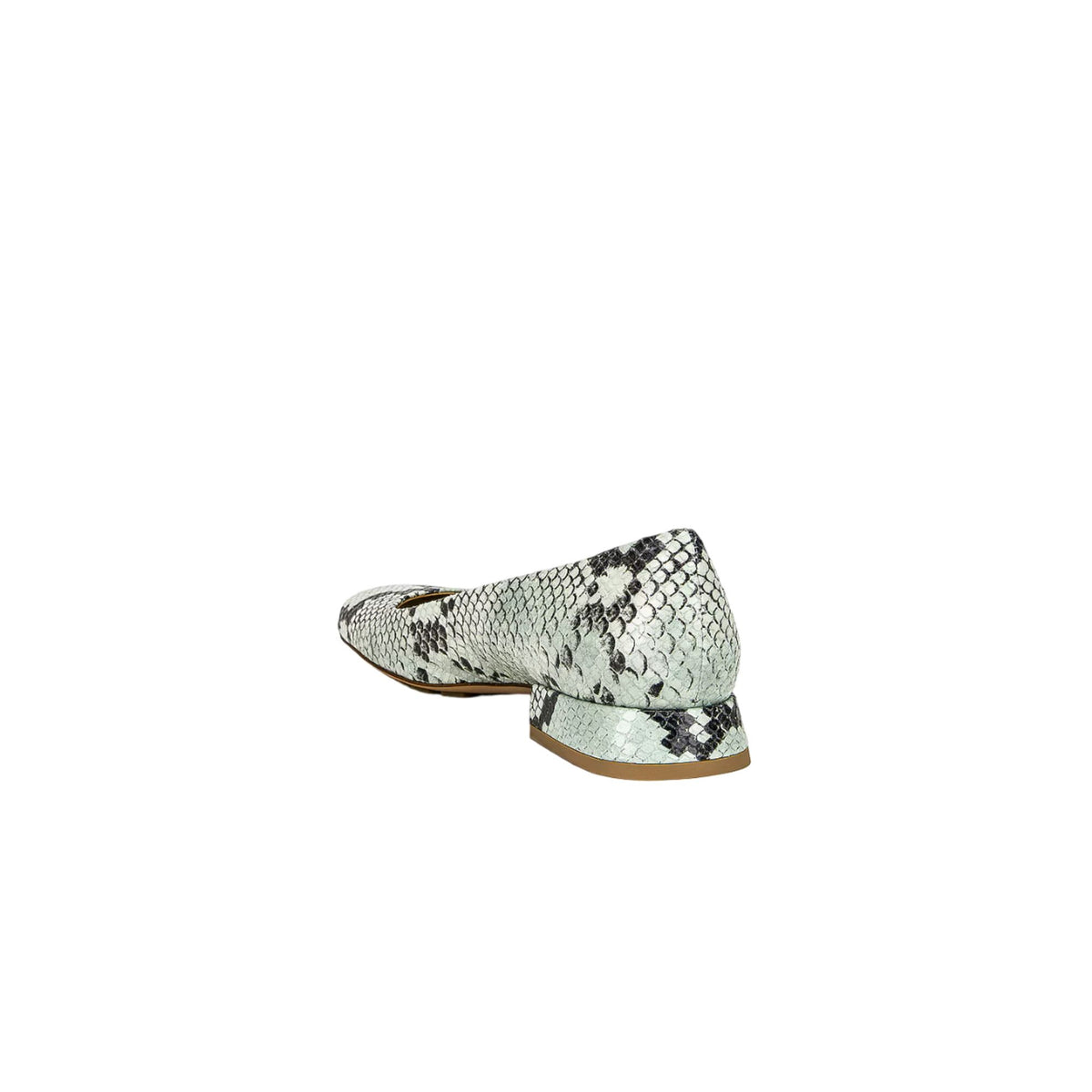 Bottega Veneta Tower Python-Print Ballerina Shoes