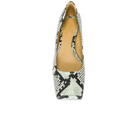 Bottega Veneta Tower Python-Print Ballerina Shoes