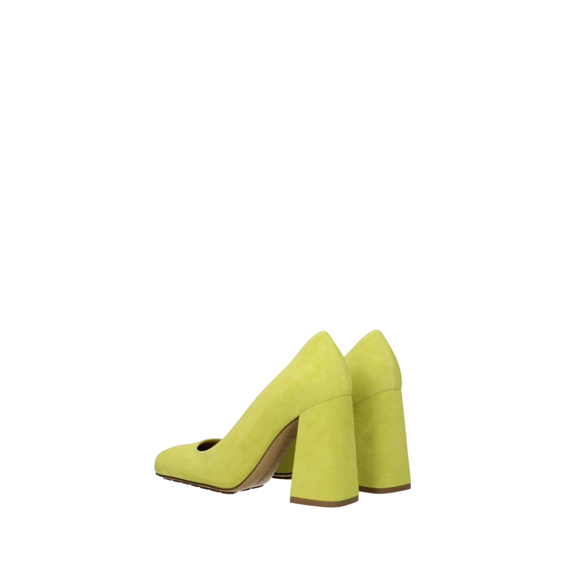 Bottega Veneta Square-Toe Block-Heel Pumps