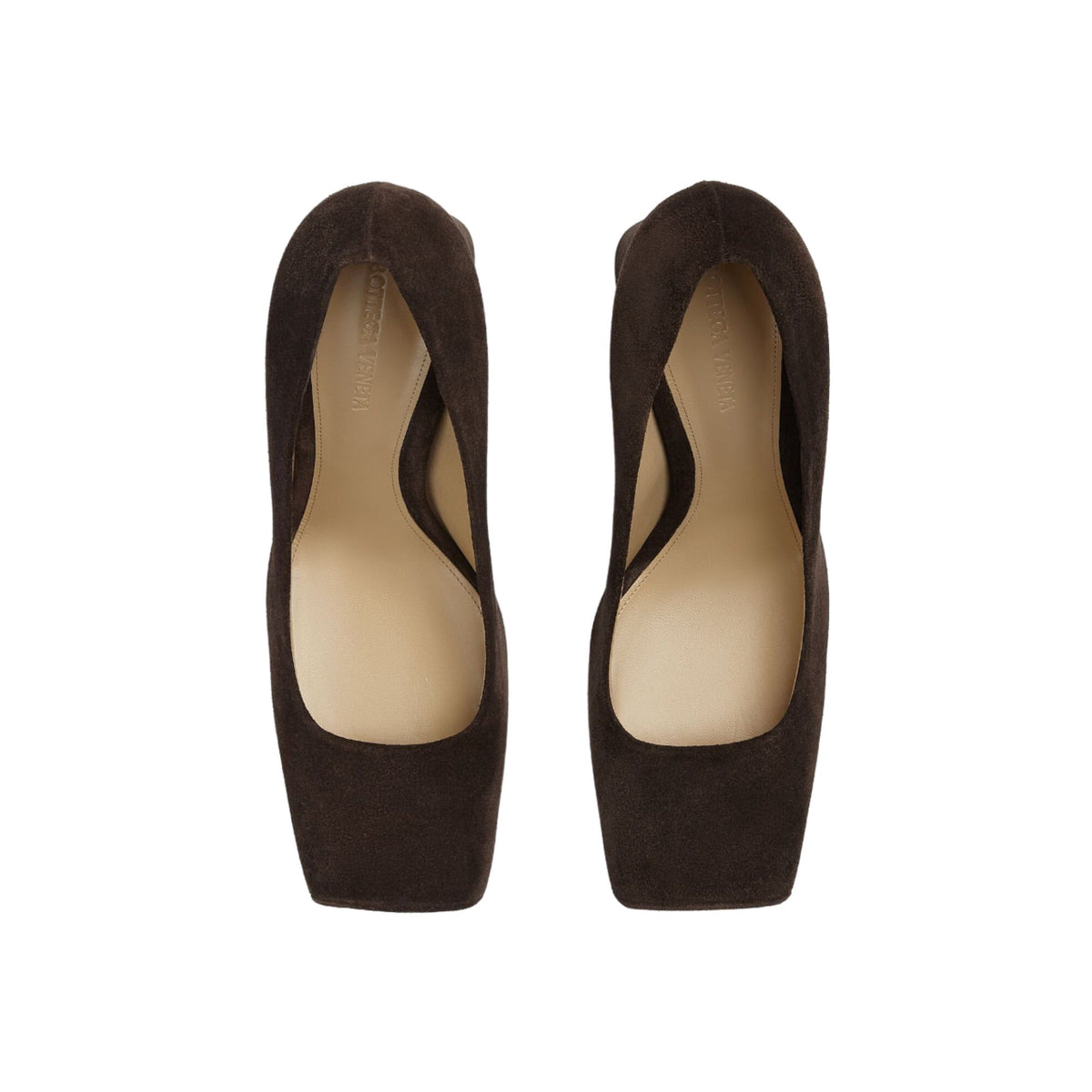Bottega Veneta Square-Toe Block-Heel Pumps