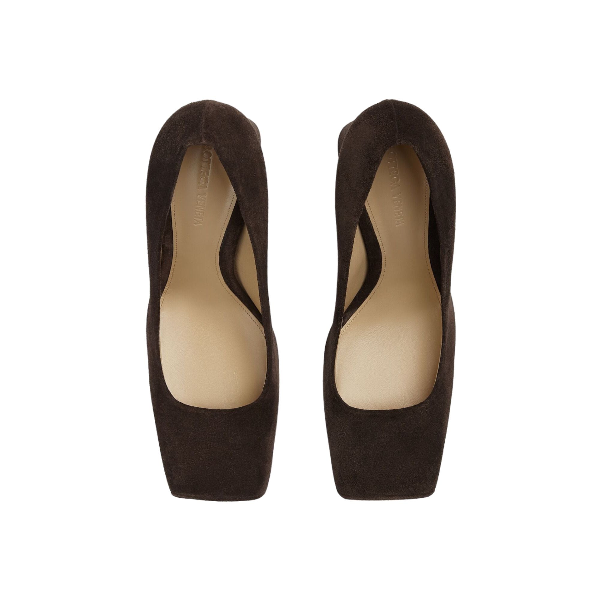 Bottega Veneta Square-Toe Block-Heel Pumps