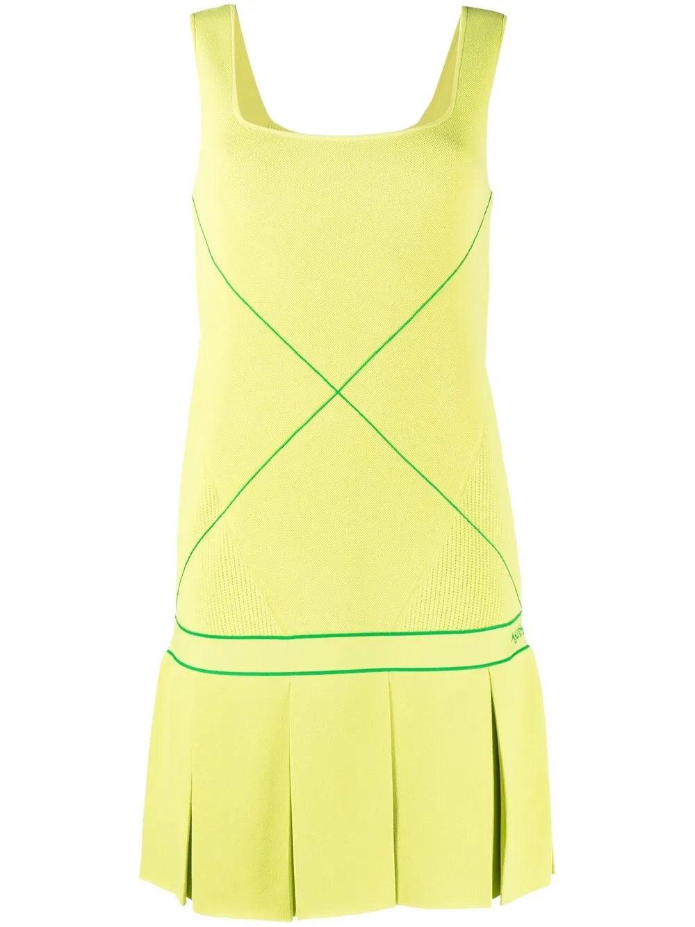 Bottega Veneta Sleeveless Drop Waist Tennis Dress Regular 6 (S) Green