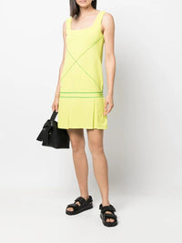 Bottega Veneta Sleeveless Drop Waist Tennis Dress