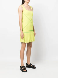 Bottega Veneta Sleeveless Drop Waist Tennis Dress