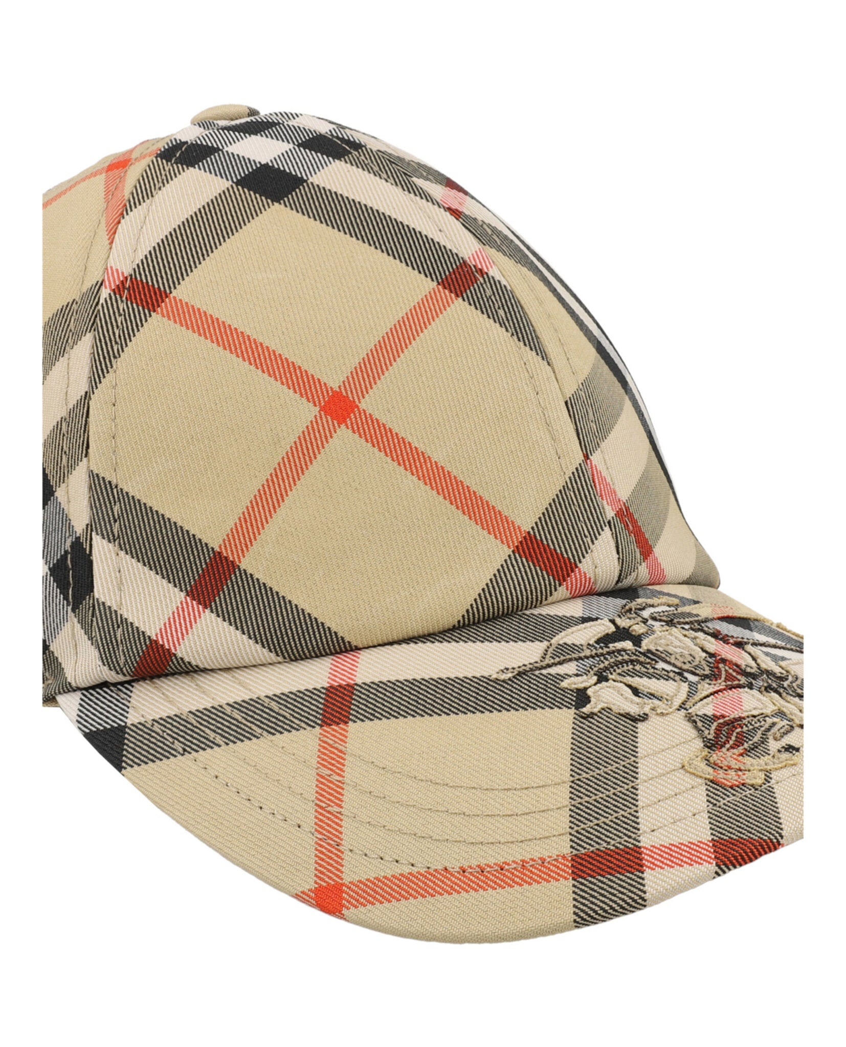 Burberry Burberry Womens MH Check Altered Fit Baseball Hat