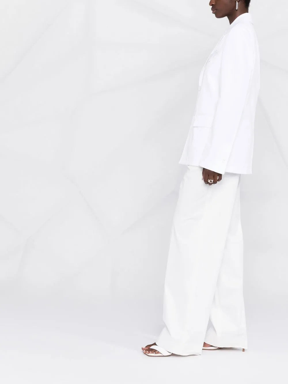 Bottega Veneta Single-Breasted Cotton Blazer