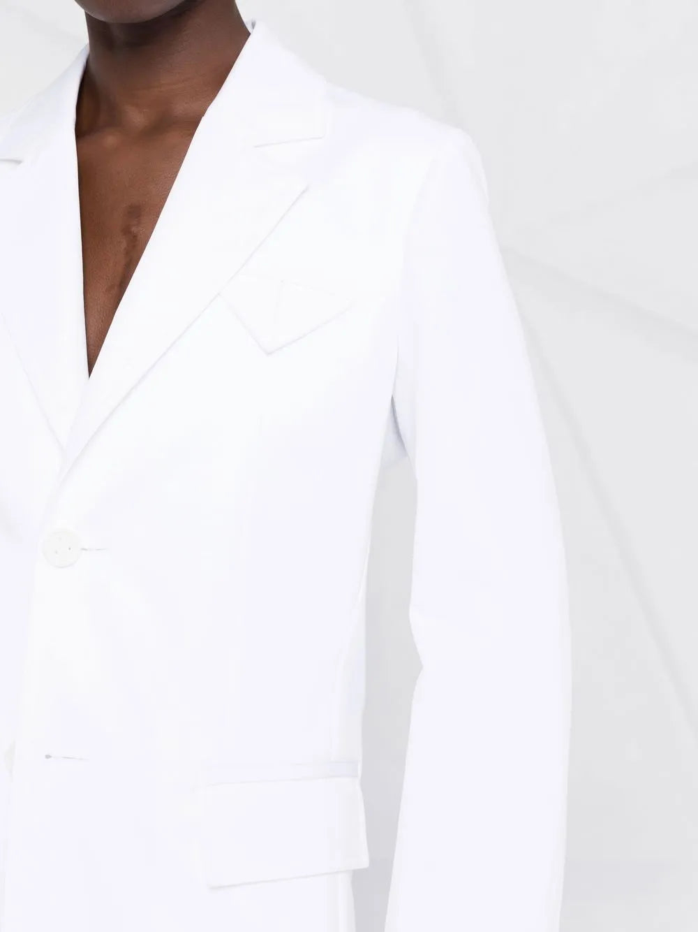 Bottega Veneta Single-Breasted Cotton Blazer