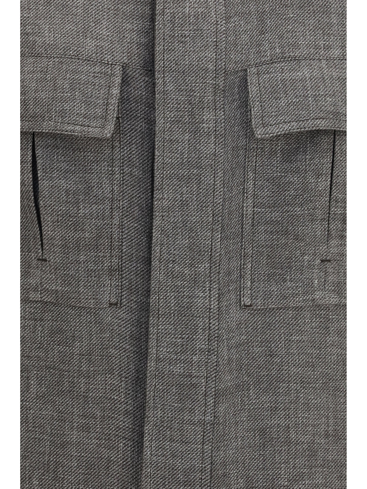 Zegna Men High-Collar Shirt Jacket