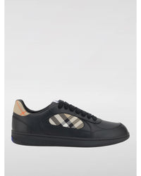Burberry Arthur Leather Sneakers Check Print Men Black