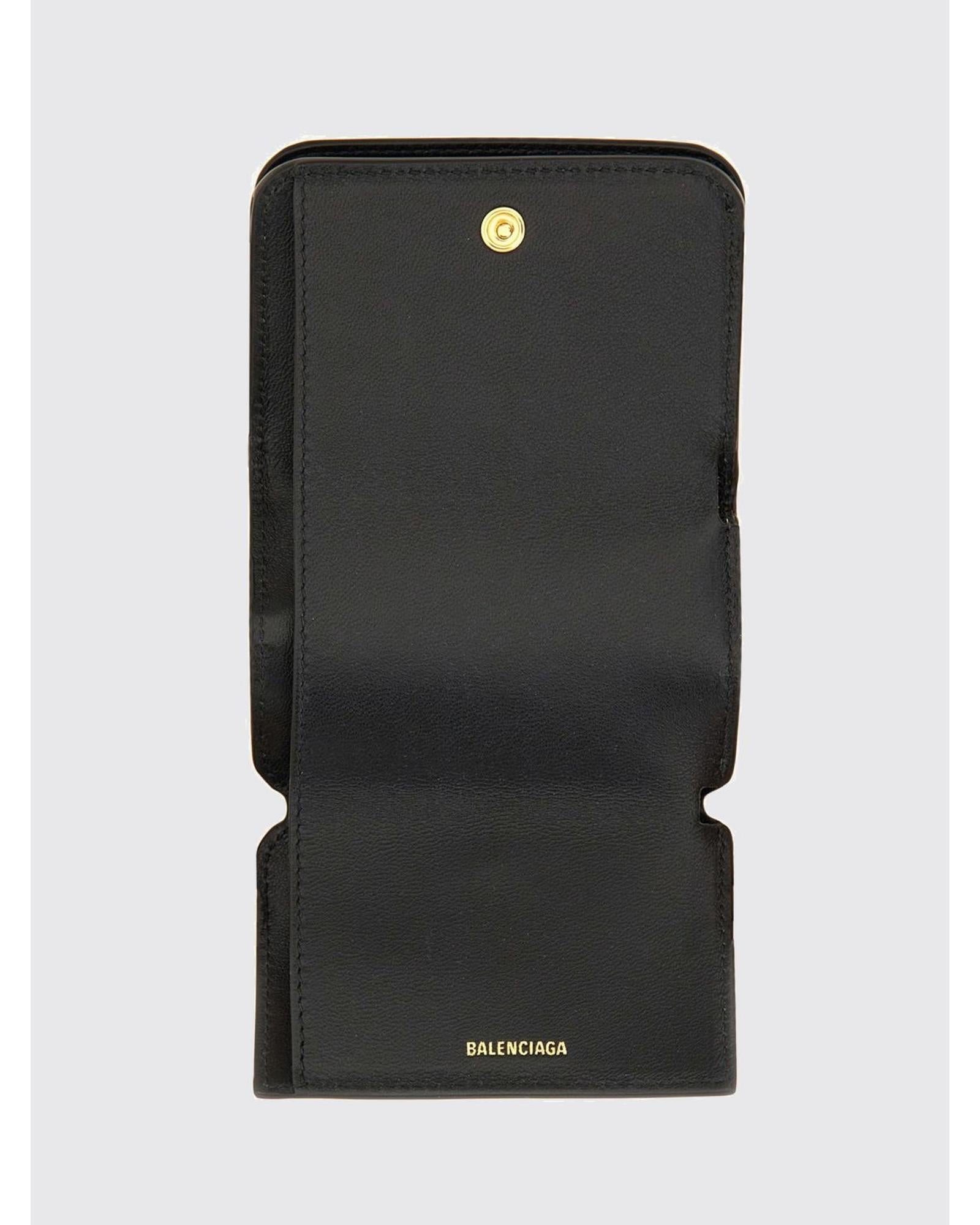 財布・小物その他 BALENCIAGA Woman Wallet Black 8109042ABGH 1000 Balenciaga Mini Cash Card Holder Wallet Women Black Wallets