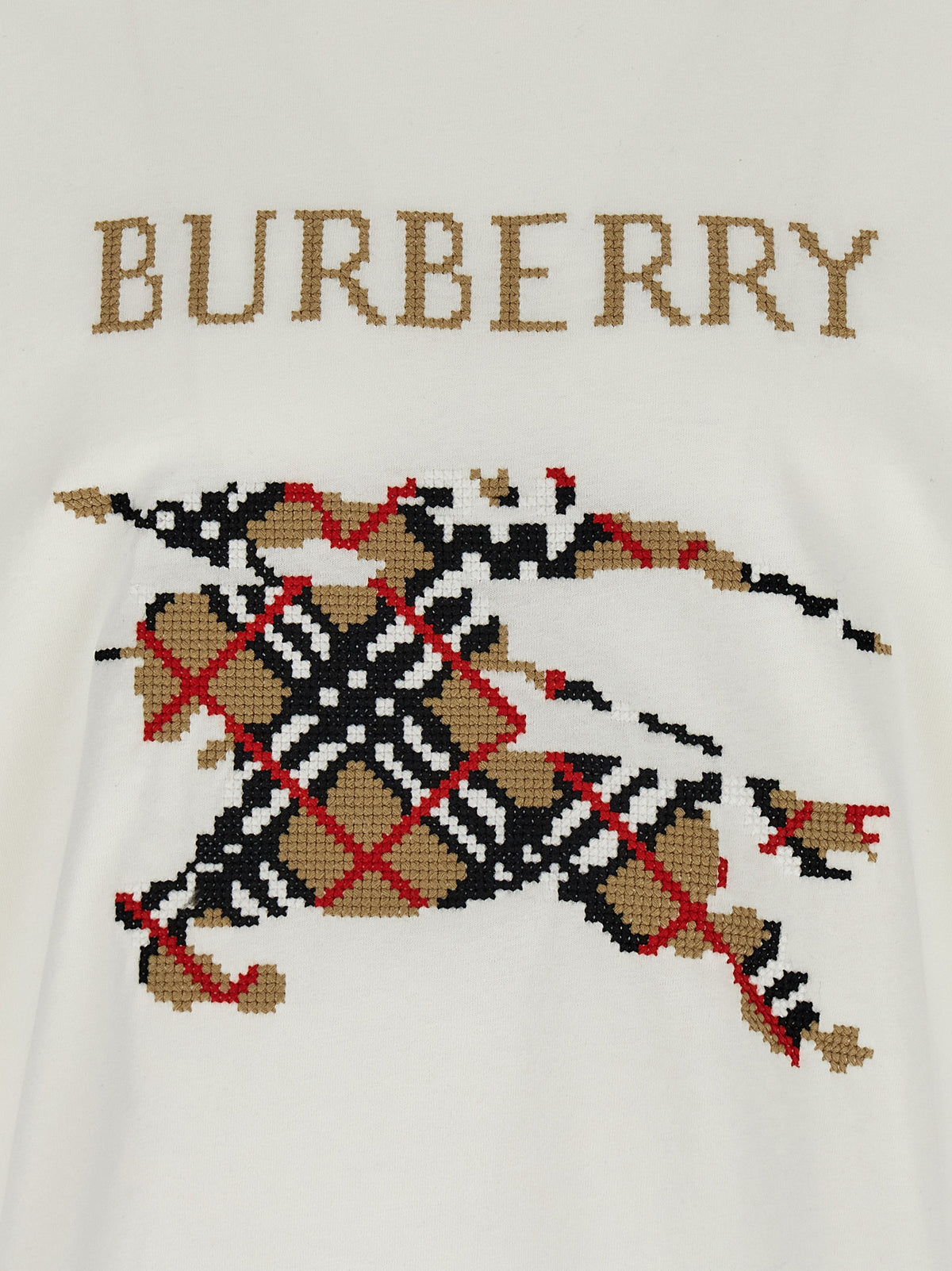 BURBERRY Burberry Men Cross Stitch T-Shirt