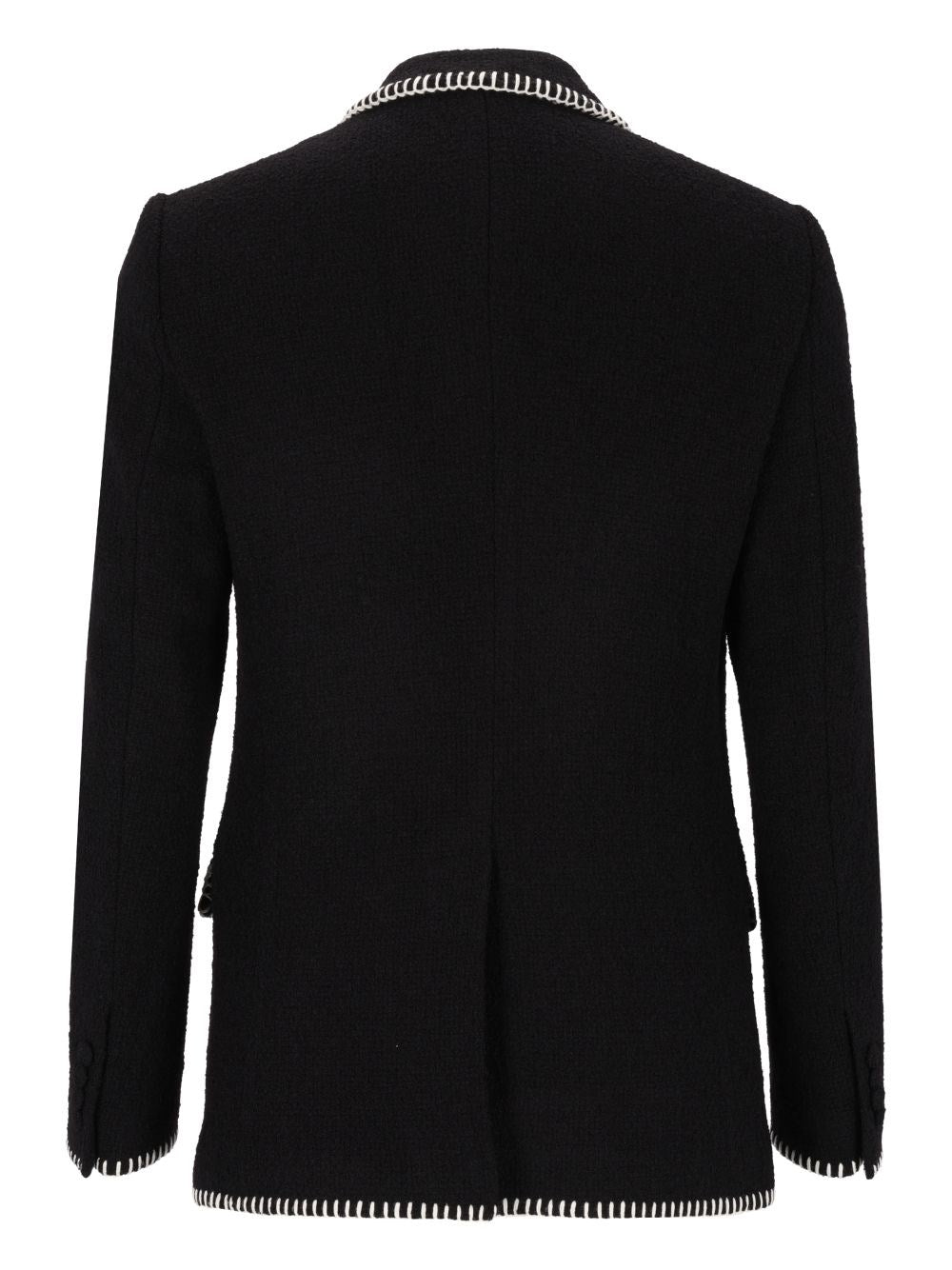 Dolce & Gabbana Men Single-Breasted Blazer With Embroidery