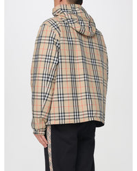 Burberry Plaid ZipUp Jacket Men Sand