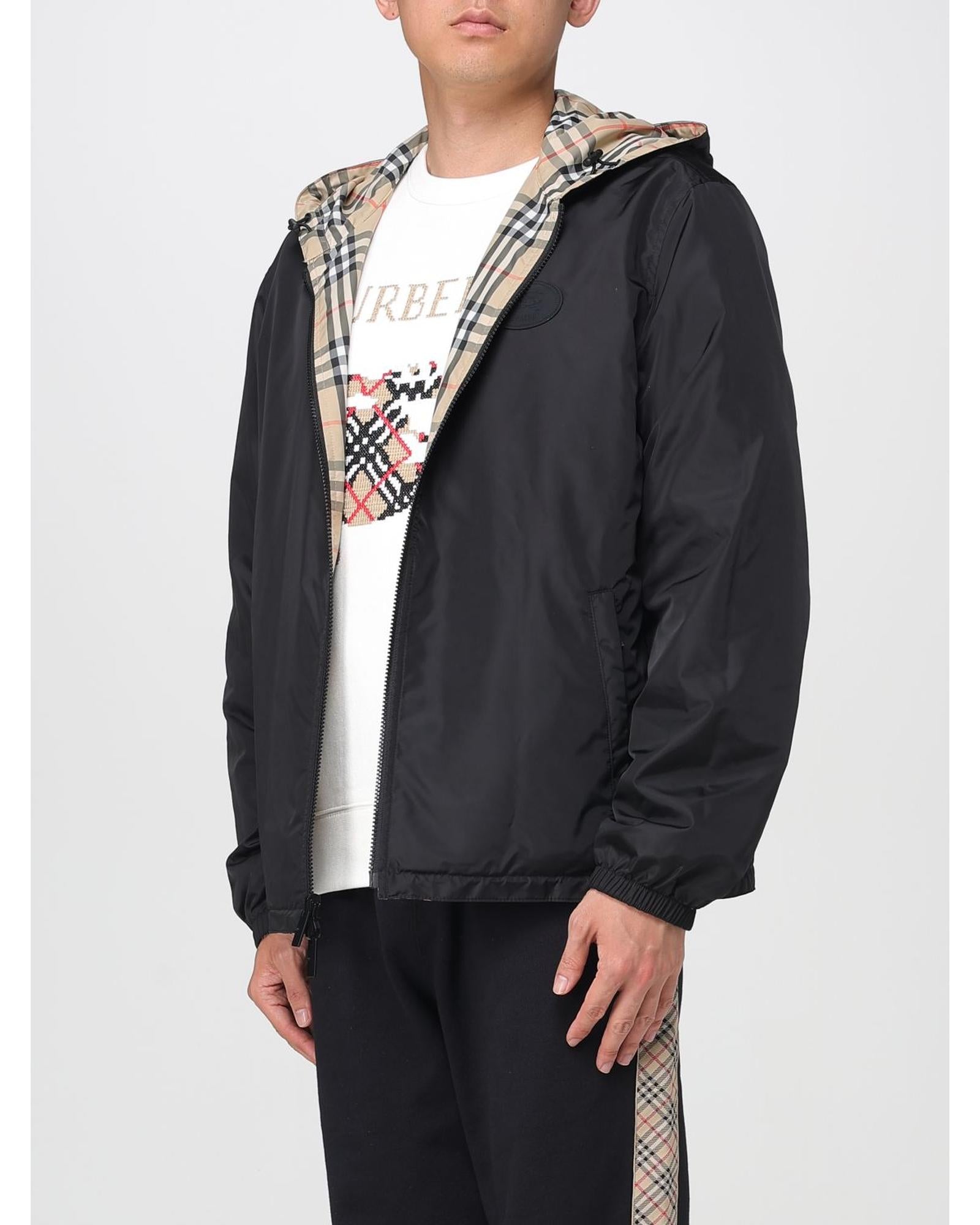 Burberry Plaid ZipUp Jacket Men Sand