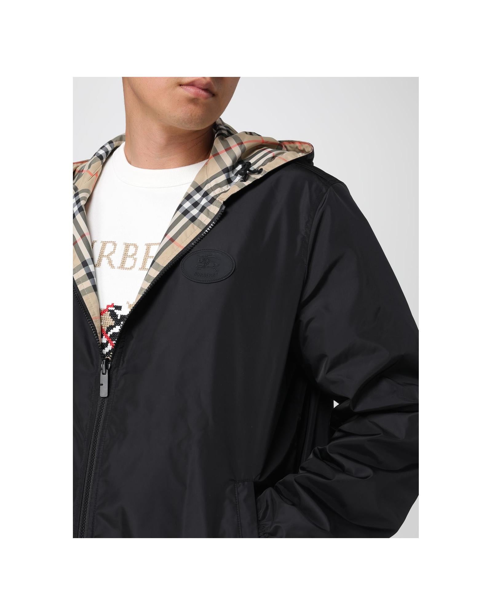 Burberry Plaid ZipUp Jacket Men Sand
