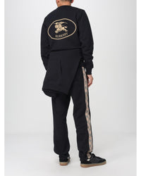 Burberry Embroidered Logo Sweatshirt Men Black Sweaters & Sweatshirts