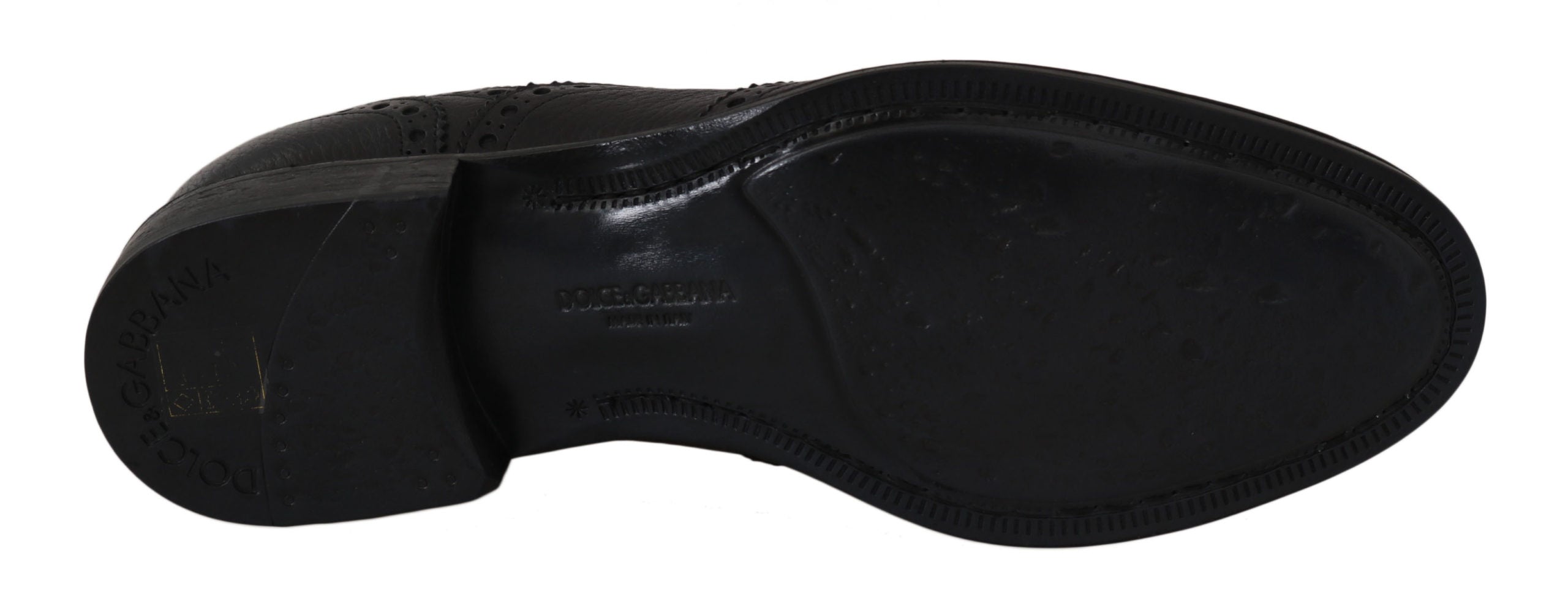 Dolce & Gabbana Dolce & Gabbana Blue Leather Wingtip Oxford Dress  Men's Shoes