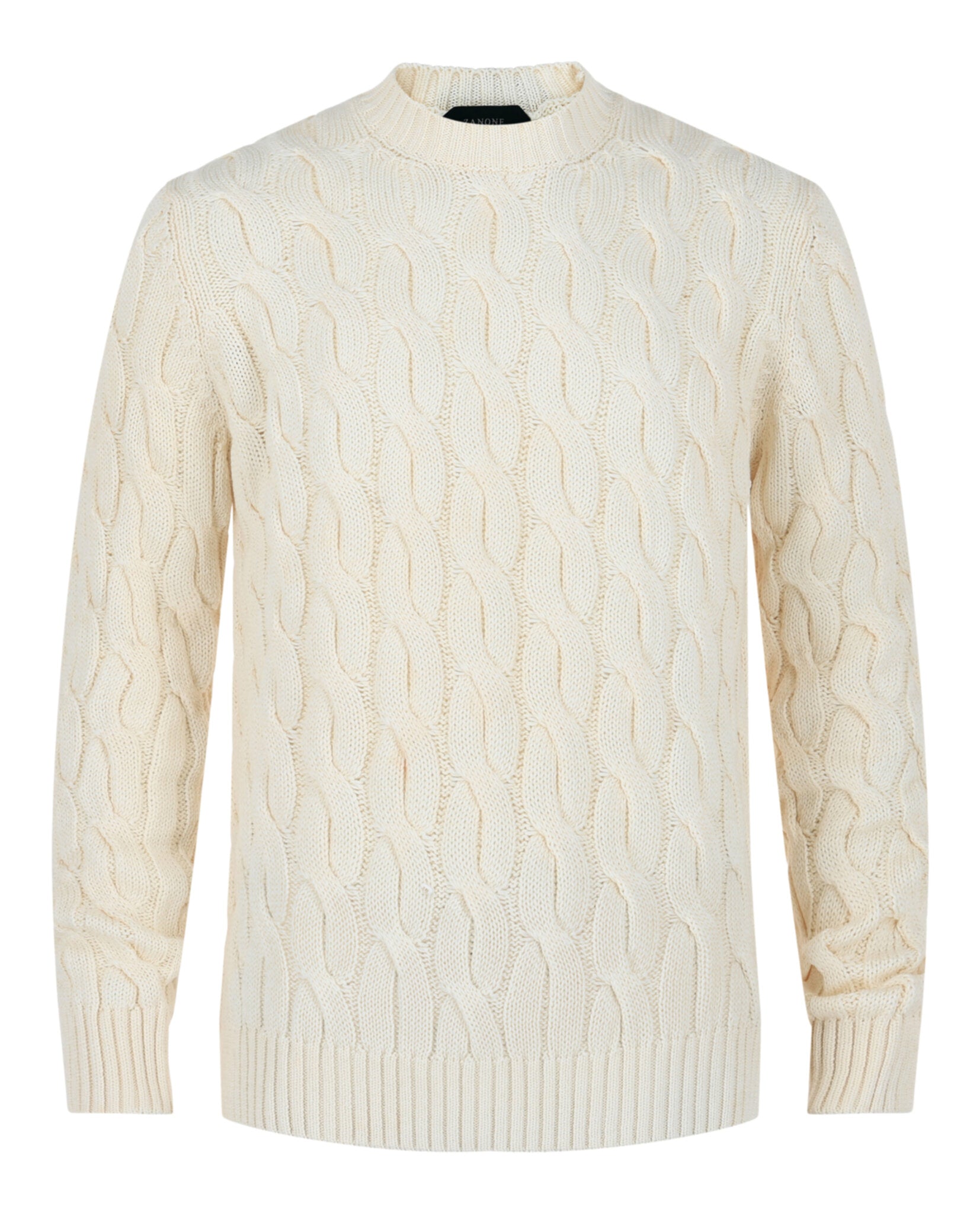 Slowear Mens Zanone Cable Knit Sweater