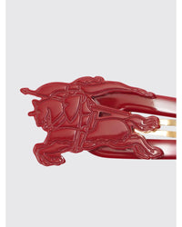 Burberry Equestrian Knight Hair Clip Kids Burgundy