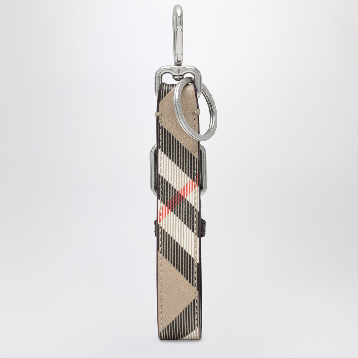 Burberry Beige Check Keychain Men