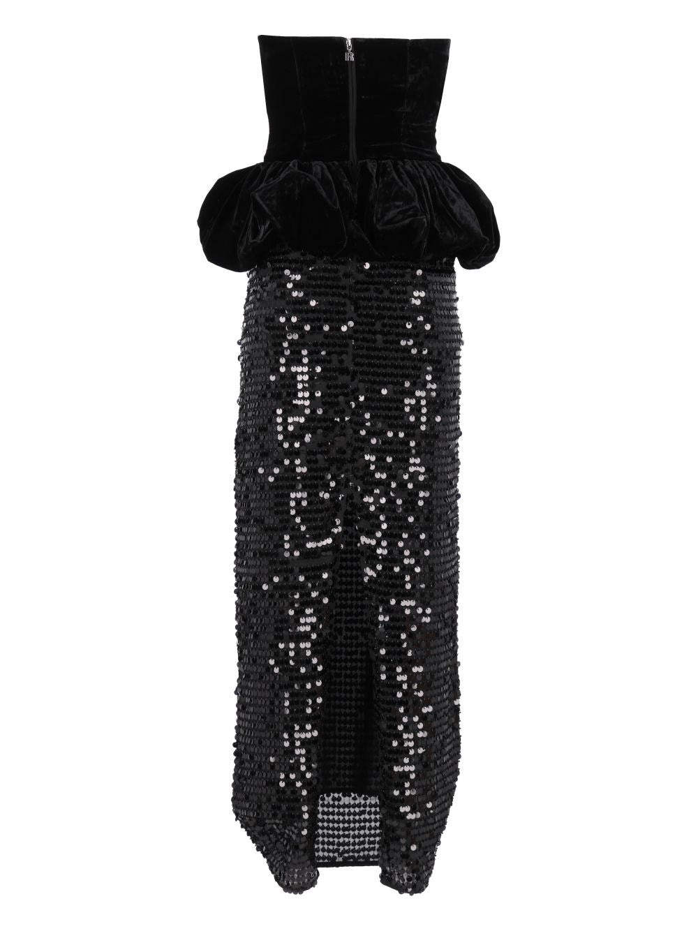 Rotate Rotate Women Sequinned Peplum Maxi Dress