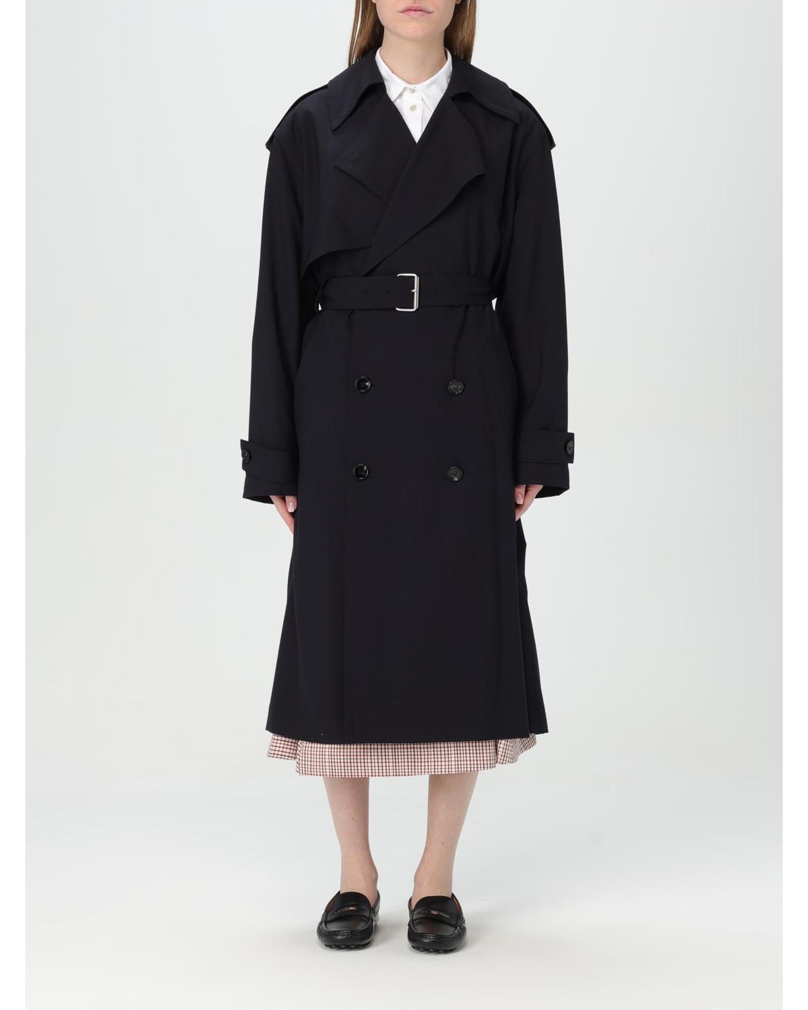 Bottega Veneta Oversized Trench Coat Women Blue Jackets 8 Blue