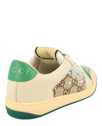 Gucci Gucci Womens GG Crystal Screener Low-Top Sneakers