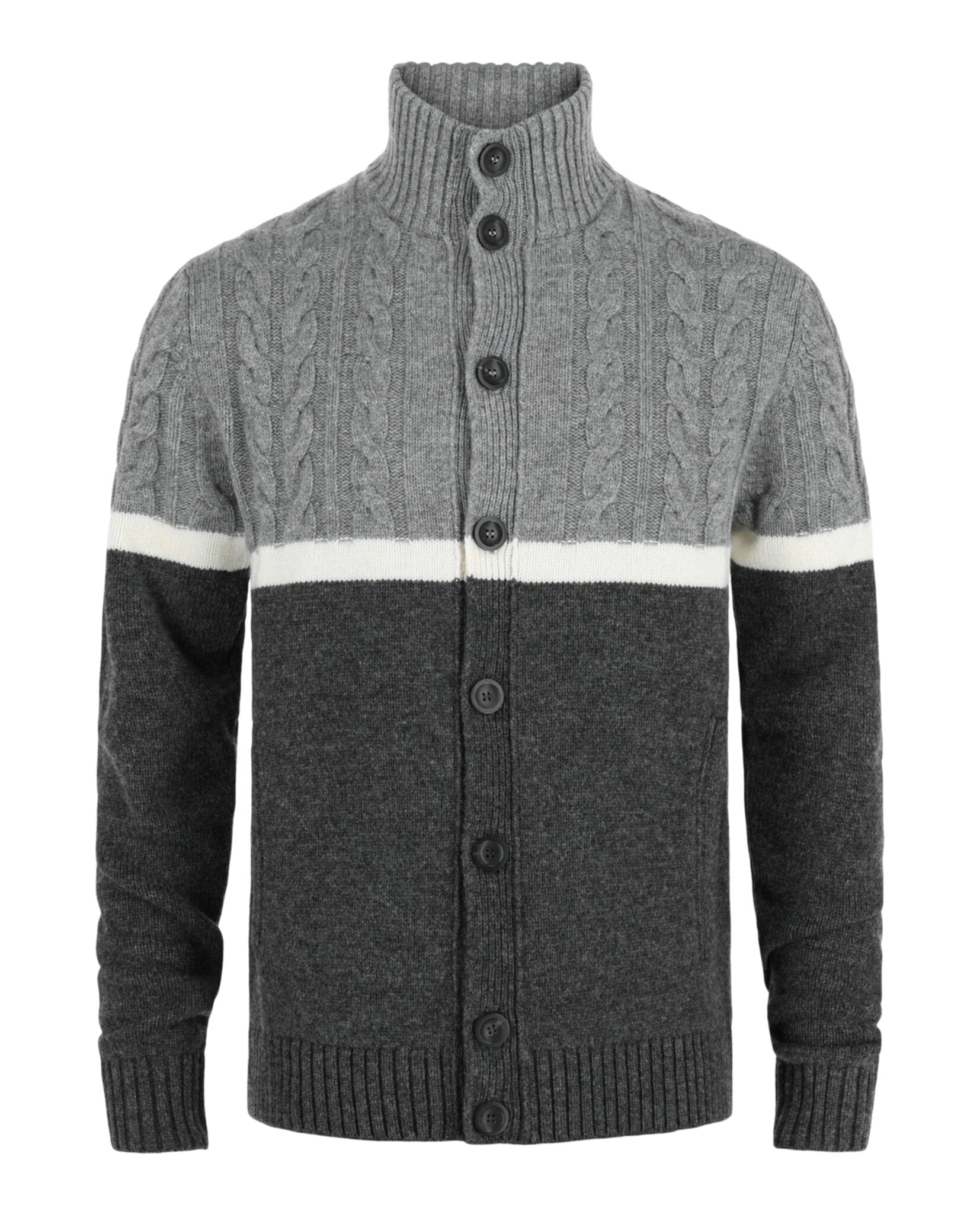 Slowear Mens Zanone Button-up Sweater