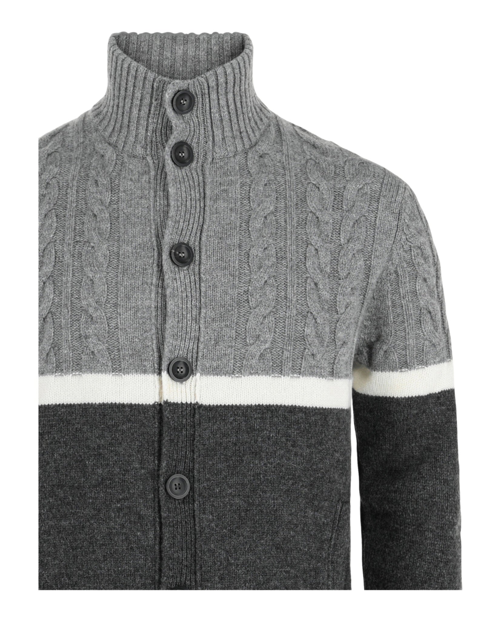 Slowear Mens Zanone Button-up Sweater