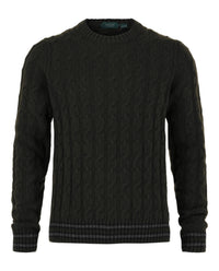 Slowear Mens Zanone Cable Knit Sweater