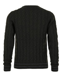 Slowear Mens Zanone Cable Knit Sweater