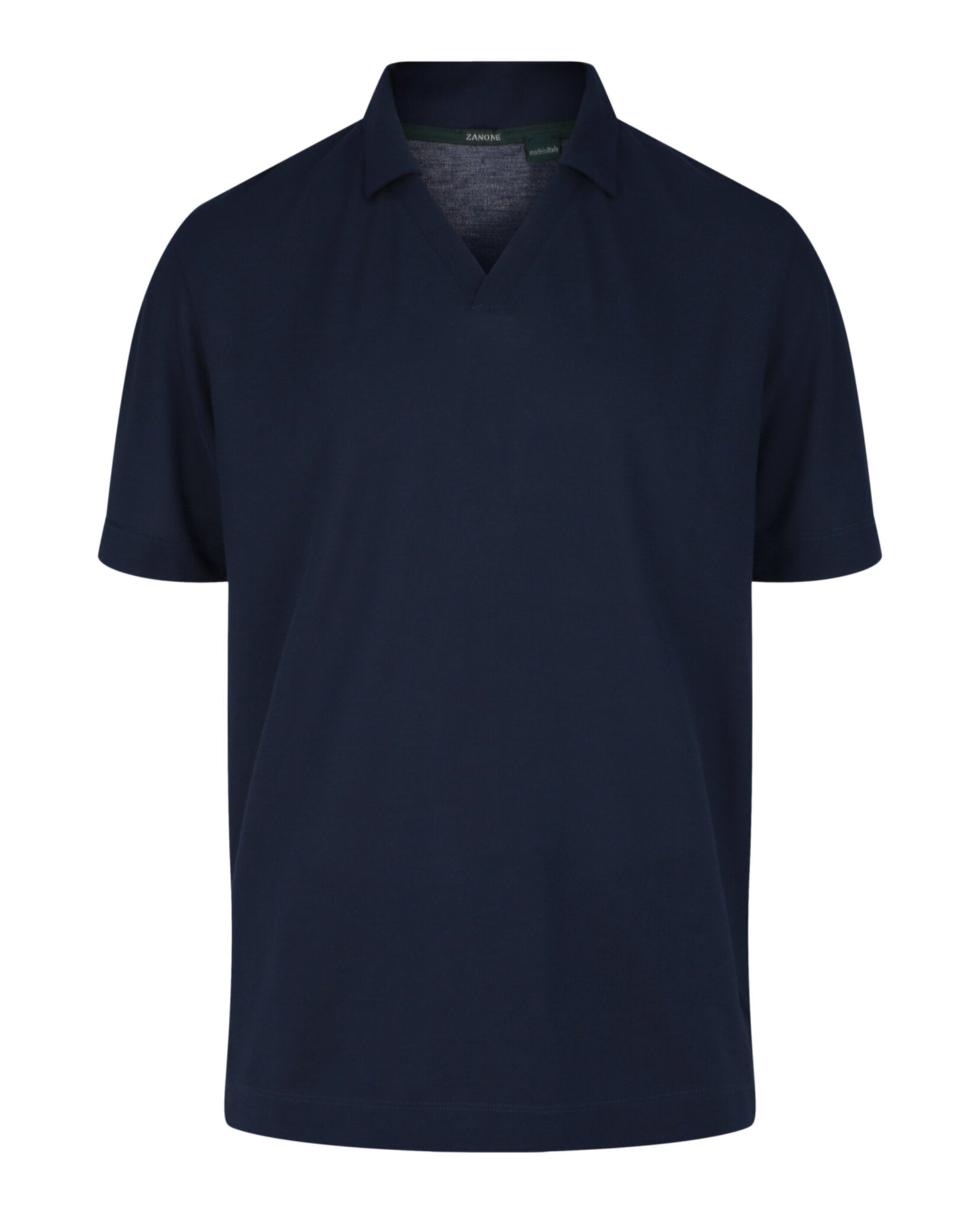 Slowear Mens Zanone Open Collar Polo Shirt