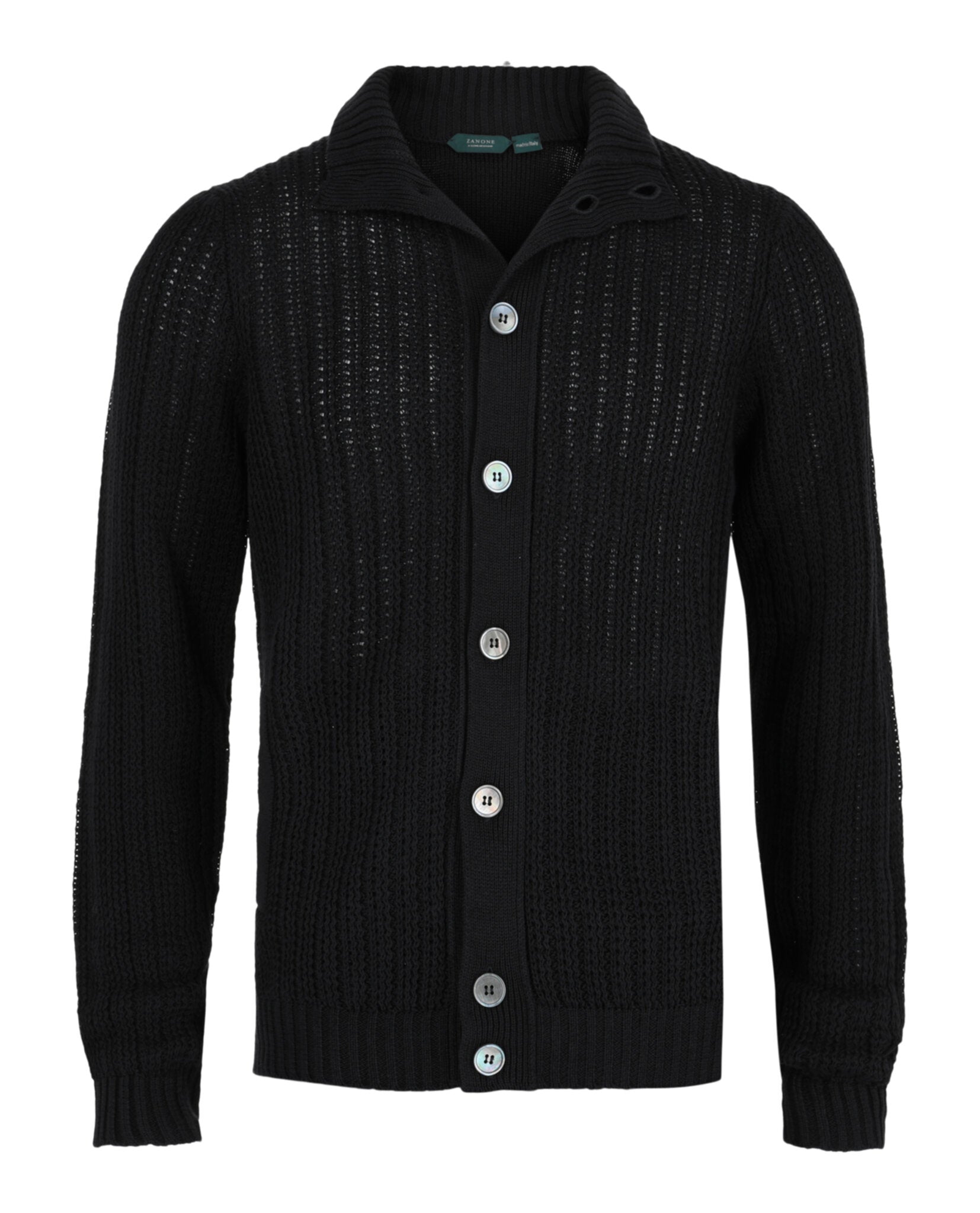 Slowear Mens Zanone Cable Knit Jacket