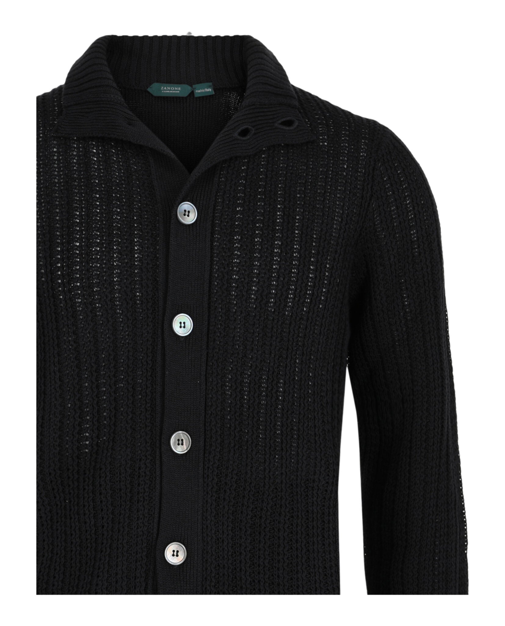 Slowear Mens Zanone Cable Knit Jacket