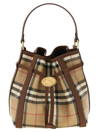 BURBERRY Burberry Women Check Mini Bucket Bag