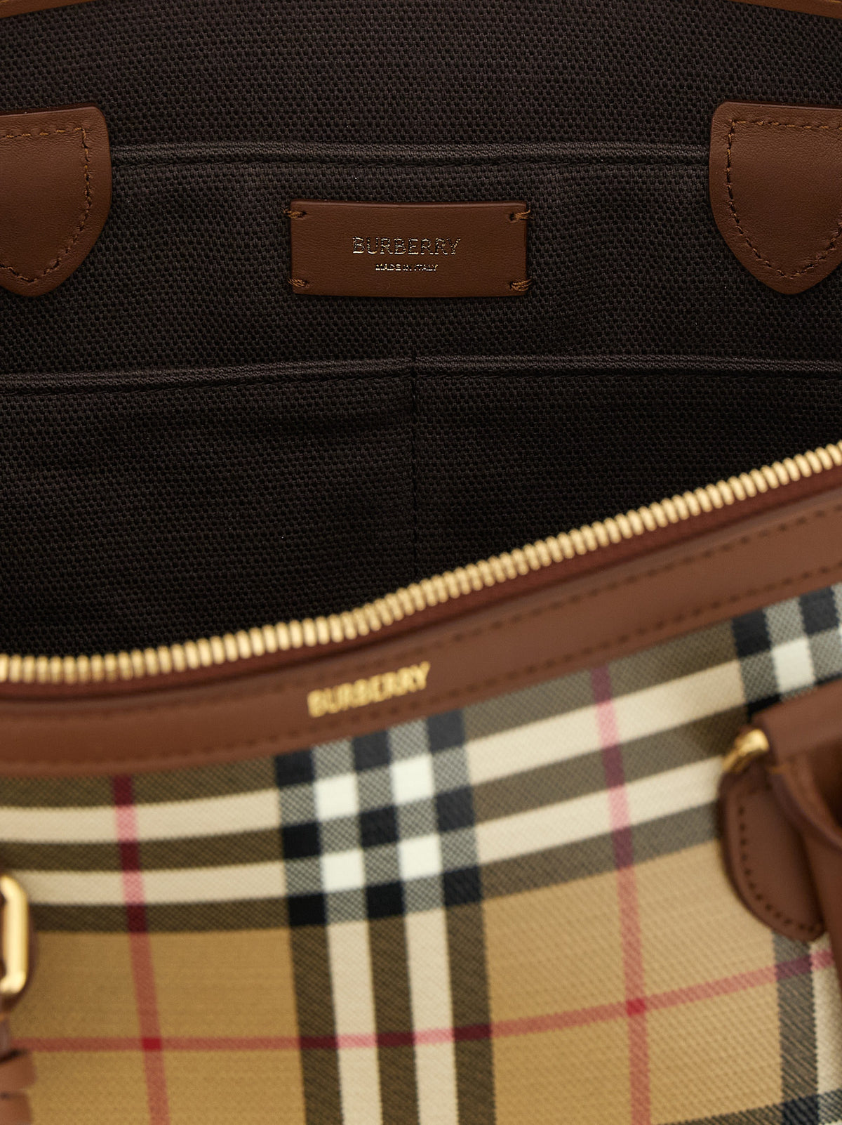 Burberry Women Small Check Shopping Bag
