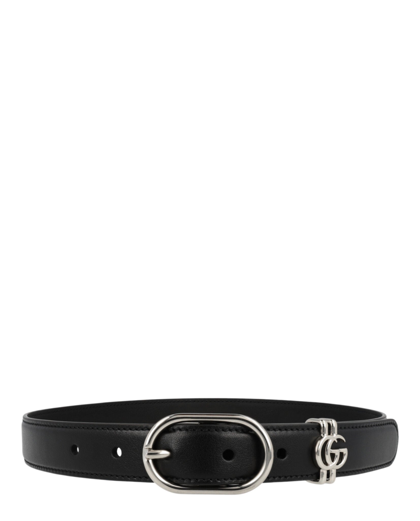 Gucci Gucci Womens Belt With Oval Buckle