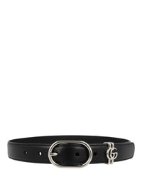 Gucci Gucci Womens Belt With Oval Buckle