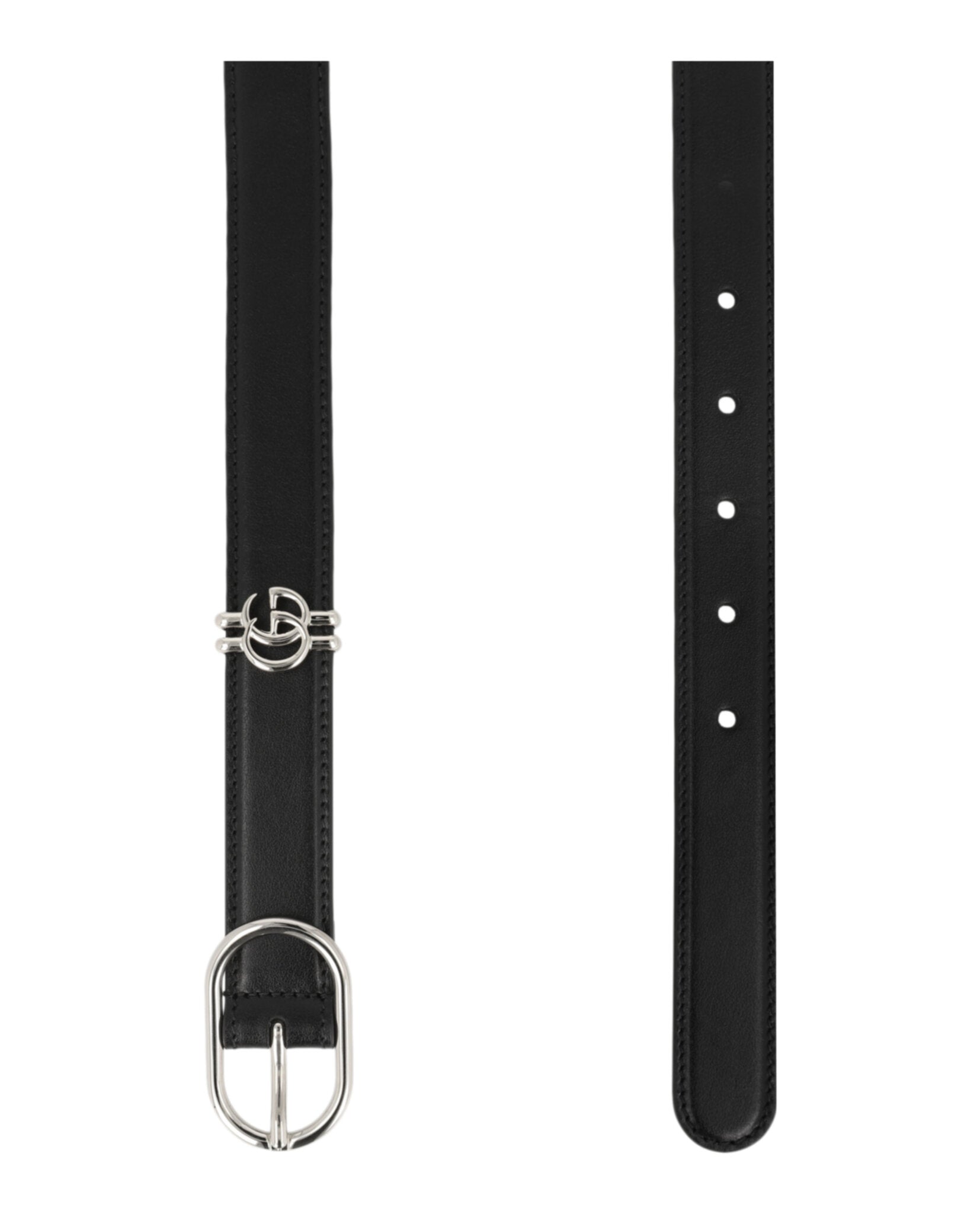 Gucci Gucci Womens Belt With Oval Buckle